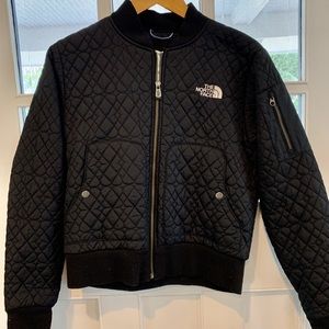 North Face Quilted Bomber Jacket